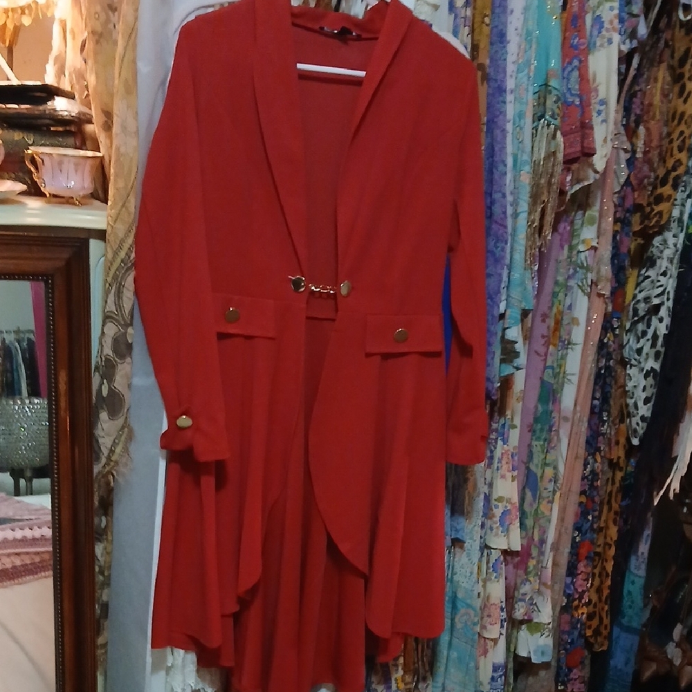 Red Dress Coat